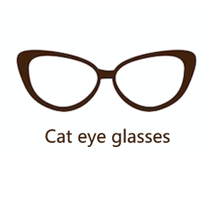 Cat eye glasses