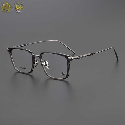 Chrome Hearts Titanium Glasses Large Frame Black Glasses Myopia Presbyopia Anti-Blue Light Glasses