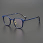 Mount Fuji glasses ice blue round glasses personality retro myopia presbyopic glasses frame blue light filter uv440