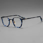 Mount Fuji glasses ice blue round glasses personality retro myopia presbyopic glasses frame blue light filter uv440