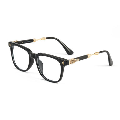 Jay Chou star glasses black glasses large frame decorative glasses myopia anti blue light presbyopia non-degree glasses