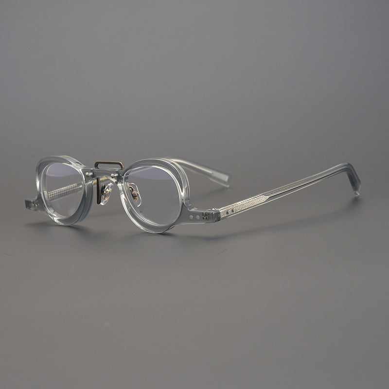 High myopia glasses light round frame literary and artistic personality glasses frame presbyopia filter blue light