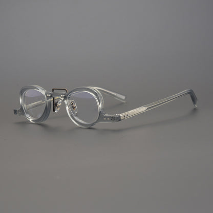 High myopia glasses light round frame literary and artistic personality glasses frame presbyopia filter blue light